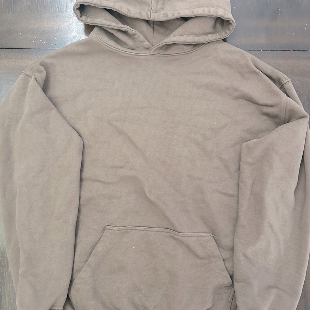 Velour Garments 600 GSM Hoodie Mocha Brown Size Large.